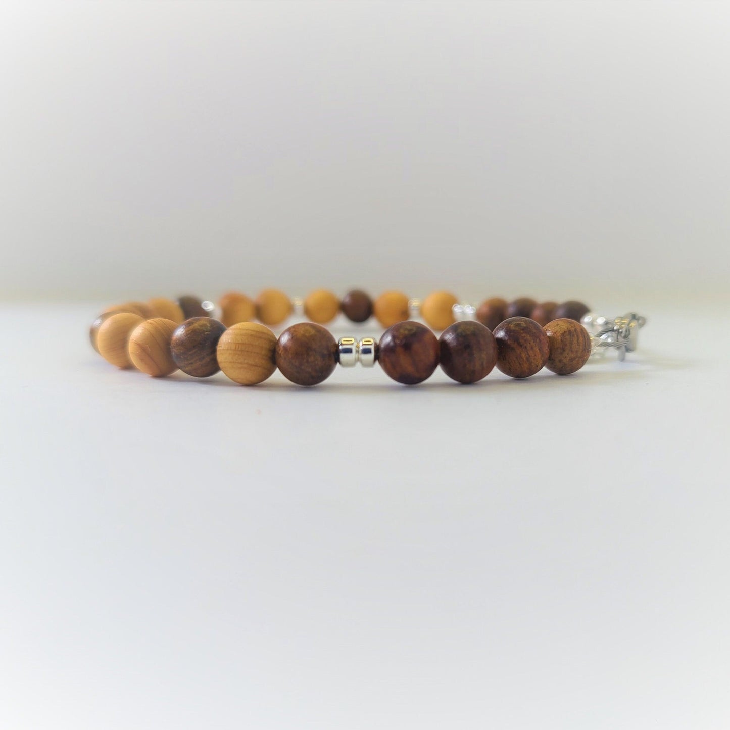Cedar & Sandalwood Steel Bracelet